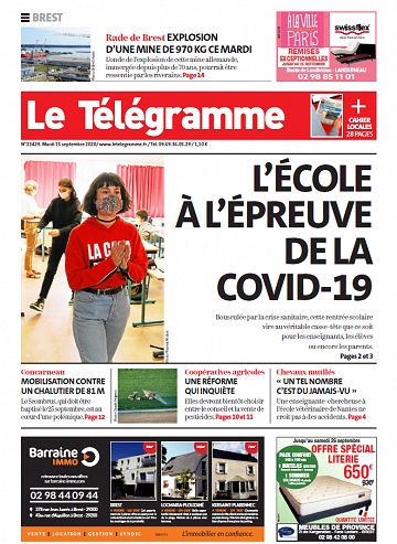 Le Télégramme Brest - Mardi 15 Septembre 2020