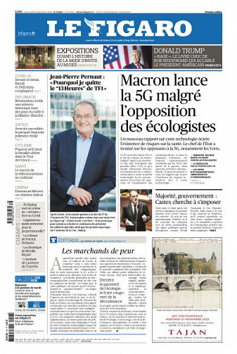 Le Figaro du Mercredi 16 Septembre 2020
