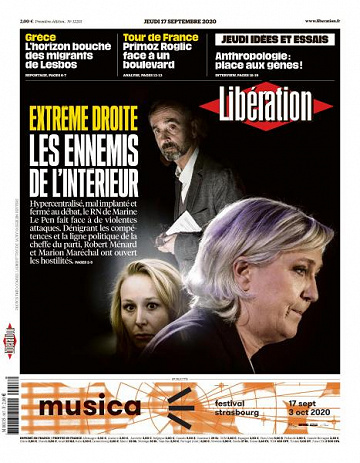 Libération du Jeudi 17 Septembre 2020