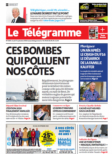 Le Télégramme Brest - Jeudi 17 Septembre 2020