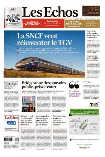 Les Echos du Vendredi 18 Septembre 2020