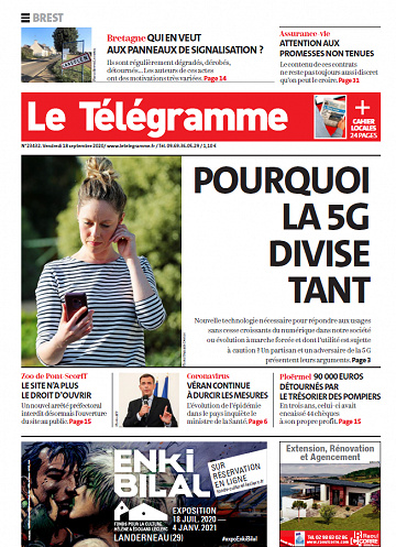 Le Télégramme Brest - Vendredi 18 septembre 2020
