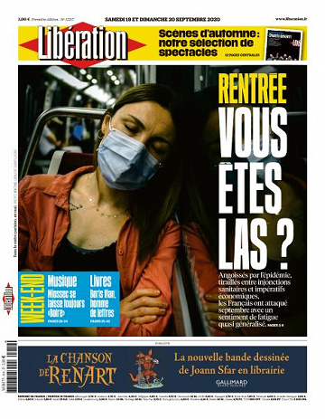 Libération du Samedi 19 et Dimanche 20 Septembre 2020