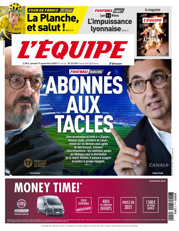 L’equipe du Samedi 19 Septembre 2020