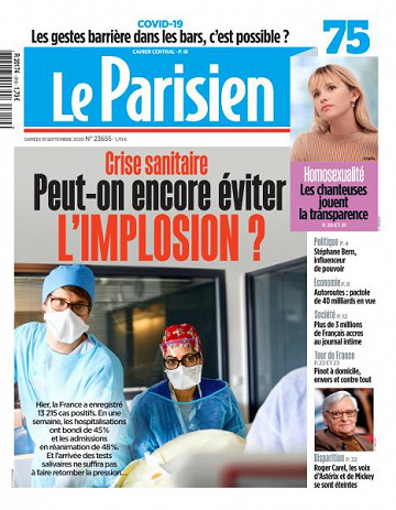 Le Parisien du Samedi 19 Septembre 2020