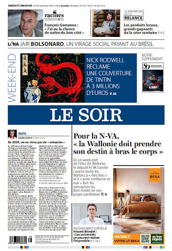 Le Soir Edition Bruxelles - Samedi 19 et Dimanche 20 Septembre 2020