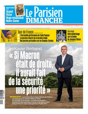Le Parisien du Dimanche 20 Septembre 2020