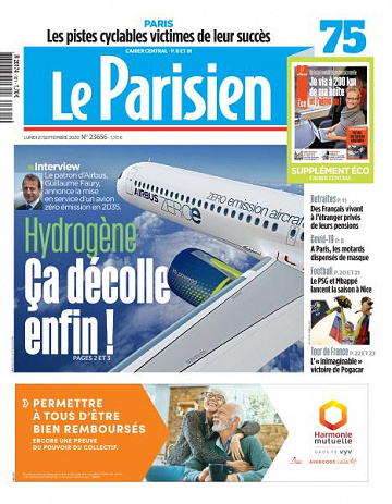 Le Parisien du Lundi 21 Septembre 2020