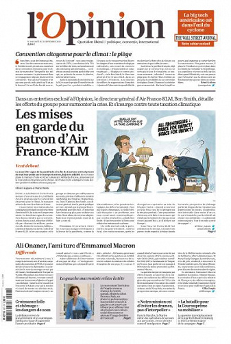 L’Opinion - 21 Septembre 2020