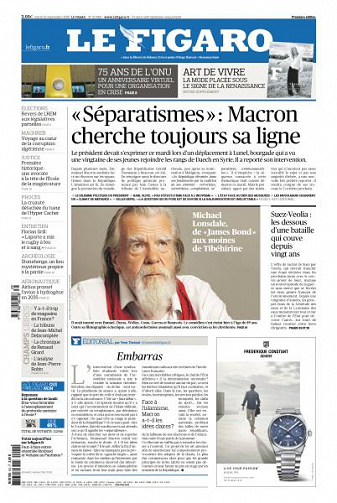 Le Figaro du Mardi 22 Septembre 2020