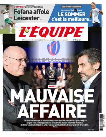 L’equipe du Mercredi 23 Septembre 2020
