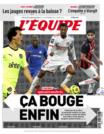 L’equipe du Jeudi 24 Septembre 2020