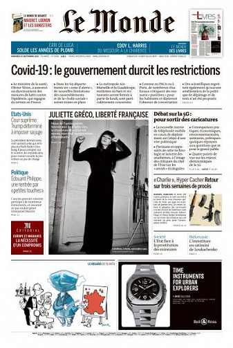 Le Monde du Vendredi 25 Septembre 2020