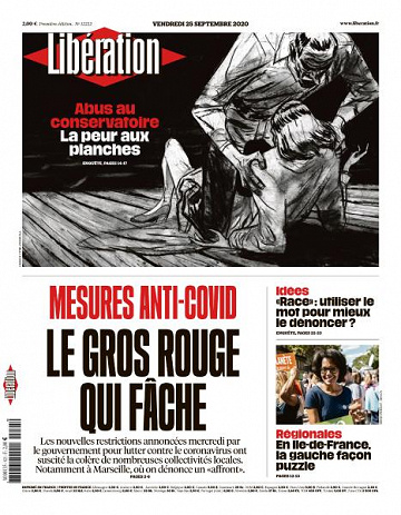 Libération du Vendredi 25 Septembre 2020