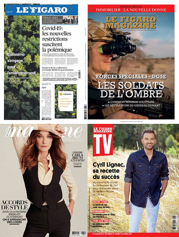 Pack Le Figaro et ses 3 suppléments - Vendredi 25 Septembre 2020