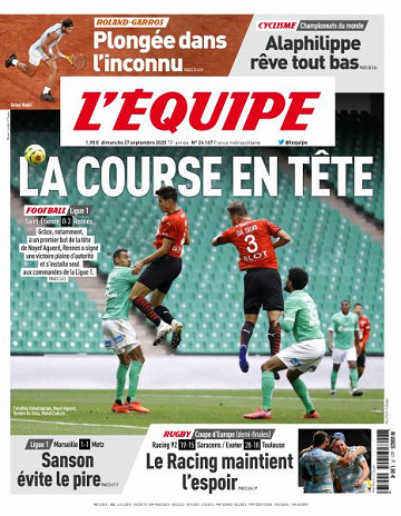 L’equipe du Dimanche 27 Septembre 2020