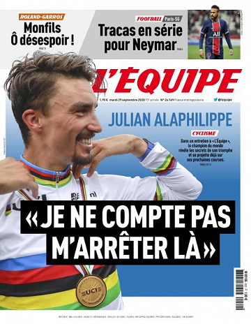 L’equipe du Mardi 29 Septembre 2020