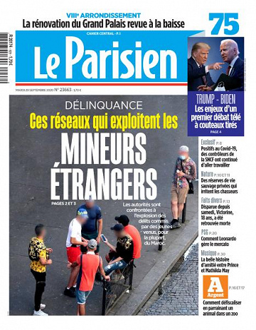 Le Parisien du Mardi 29 Septembre 2020