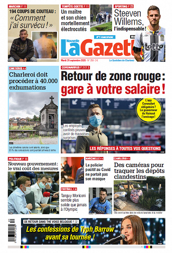 La Nouvelle Gazette  Charleroi - Mardi 29 Septembre 2020