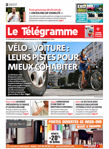 Le Télégramme Brest - Jeudi 1er Octobre 2020