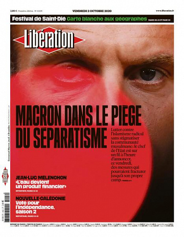 Libération du Vendredi 2 Octobre 2020