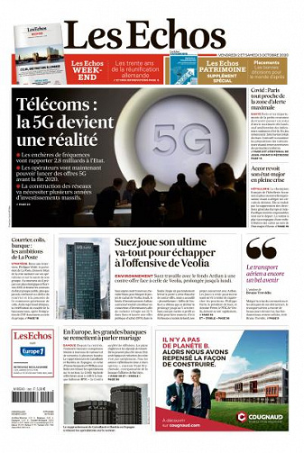 Les Echos du Vendredi 2 Octobre 2020