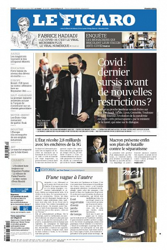 Le Figaro du Vendredi 2 Octobre 2020