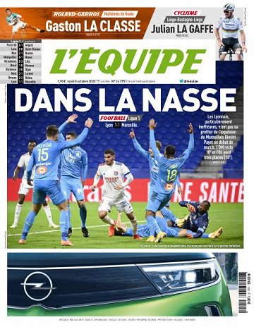 L’equipe du Lundi 5 Octobre 2020