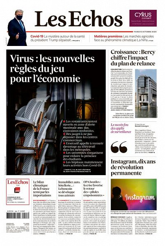 Les Echos du Mardi 6 Octobre 2020
