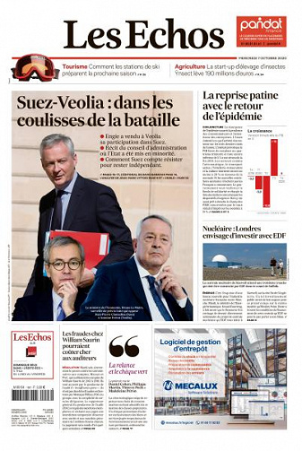 Les Echos du Mercredi 7 Octobre 2020