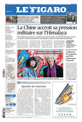 Le Figaro du Jeudi 8 Octobre 2020