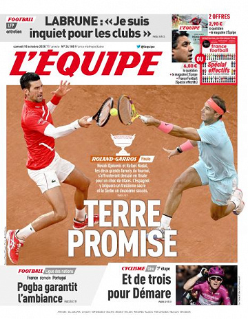 L’equipe du Samedi 10 Octobre 2020