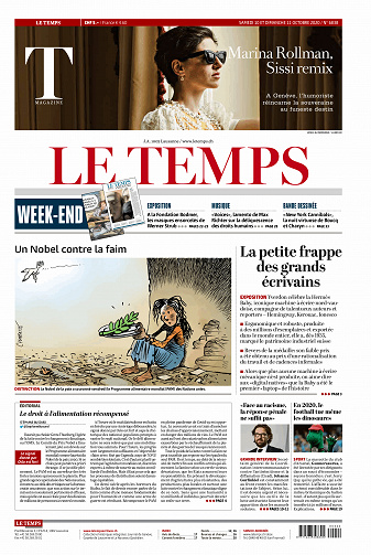 Le Temps du samedi 10 et dimanche 11 octobre 2020