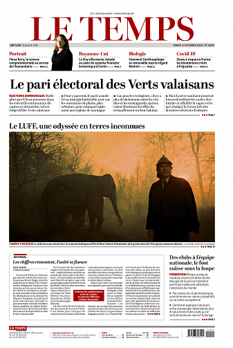 Le Temps du mardi 13 octobre 2020