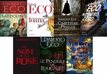 Umberto Eco - Bibliographie - 27 romans / Essais
