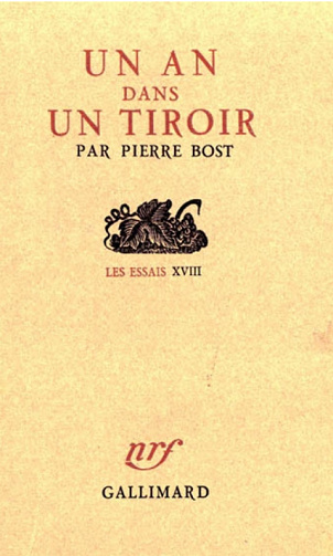 Pierre Bost - Un an dans un tiroir