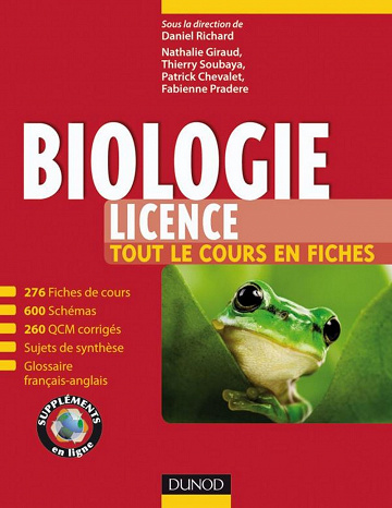 Biologie Licence -Tout le cours en fiches