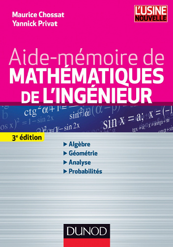 Aide-mémoire de mathématiques de l’ingénieur - 3ème édition