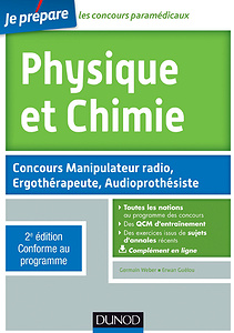 Physique et Chimie : Concours Manipulateur radio, Ergothérapeute, Audioprothésiste
