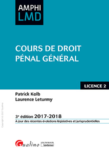 Cours de droit pénal général