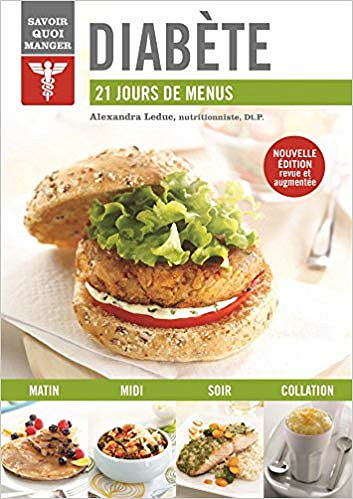 Diabète : 21 jours de menus - Alexandra Leduc