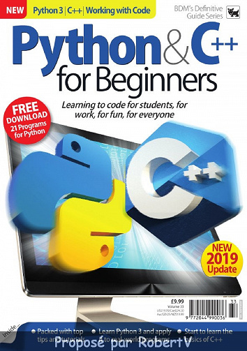 Python & C++ for Beginners - Vol.33 - 2019