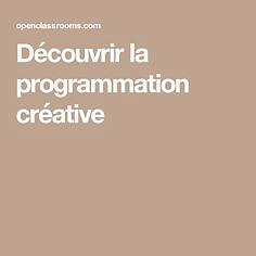 Openclassrooms - Découvrir la programmation créative