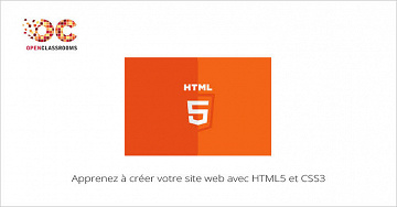 openclassrooms - Apprenez à créer votre site web avec HTML5 et CSS3 (2018