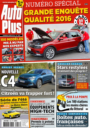 Auto Plus No.1457 - 05 au 11 Août 2016