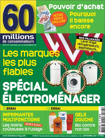 60 Millions de Consommateurs N°463 - Spécial Électroménager