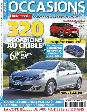 L’Automobile Occasions mag N°51 - Novembre 2016/Janvier 2017