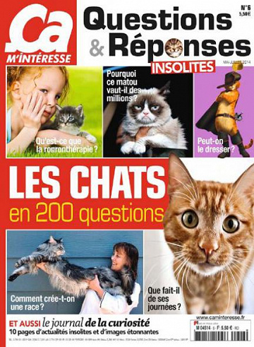 Ça M’intéresse Questions et Réponses N°6 - Les Chats en 200 Questions