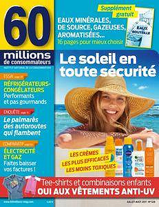 60 millions de consommateurs - Juillet/Août 2017