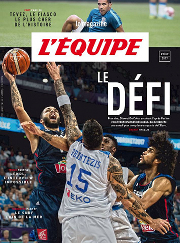 L’Équipe Magazine N° 1834 du Vendredi 08 septembre 2017